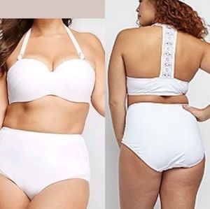 NWT Lane Bryant crochet bikini top - as seen in SI